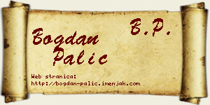 Bogdan Palić vizit kartica